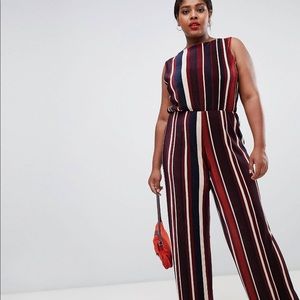 Asos Curve Wide Leg Jumpsuit